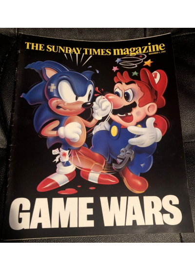 Sunday Times Magazine 1992 1st November 1992 Nintendo vs Sega Wars Italy Gary Oldman