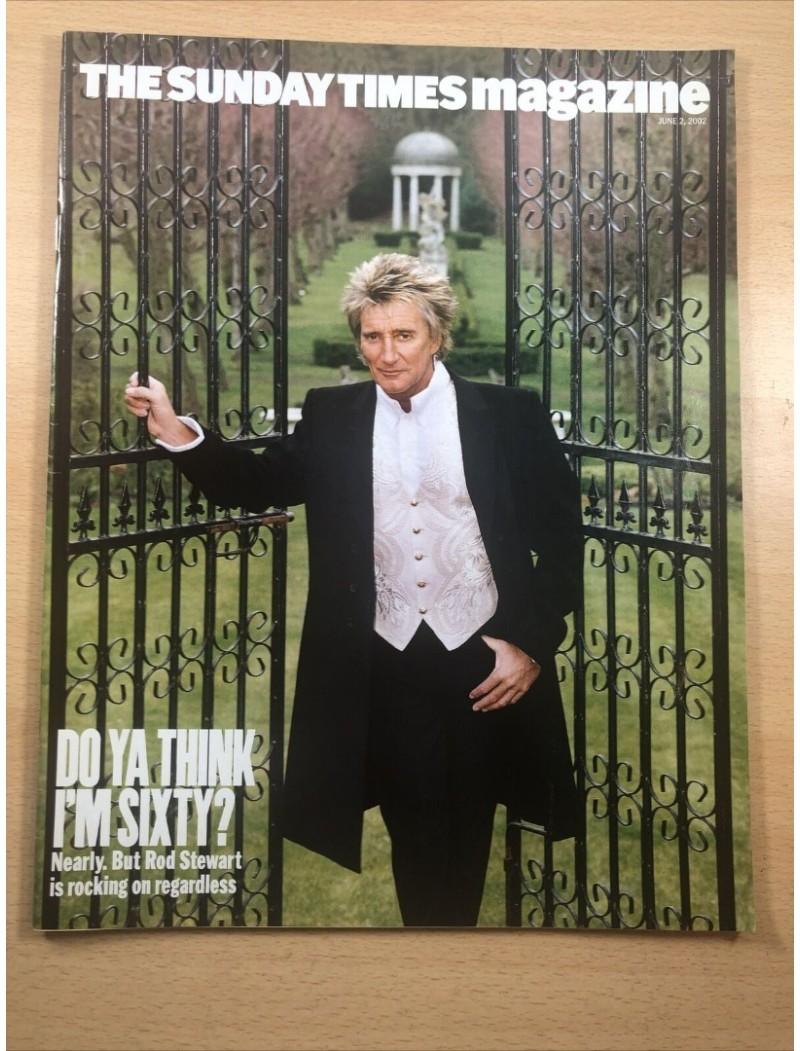 Sunday Times Magazine 2002 2nd June 2002 Rod Stewart Claire Sweeney James Ehnes