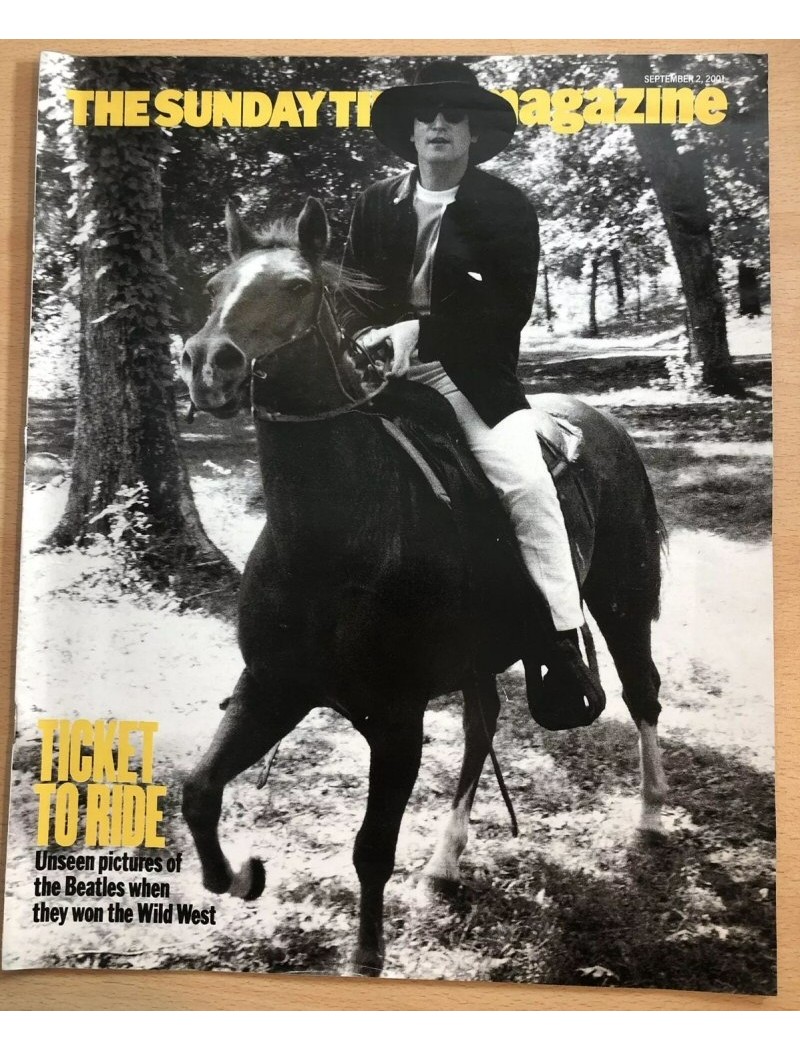 Sunday Times Magazine 2nd September 2001 The Beatles John Hiatt Libby Purves Piers Adam