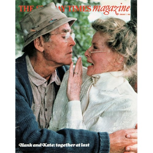 Sunday Times Magazine 1982 7th February 1982 On Golden Pond Katharine Hepburn Henry Fonda Enid Hattersley