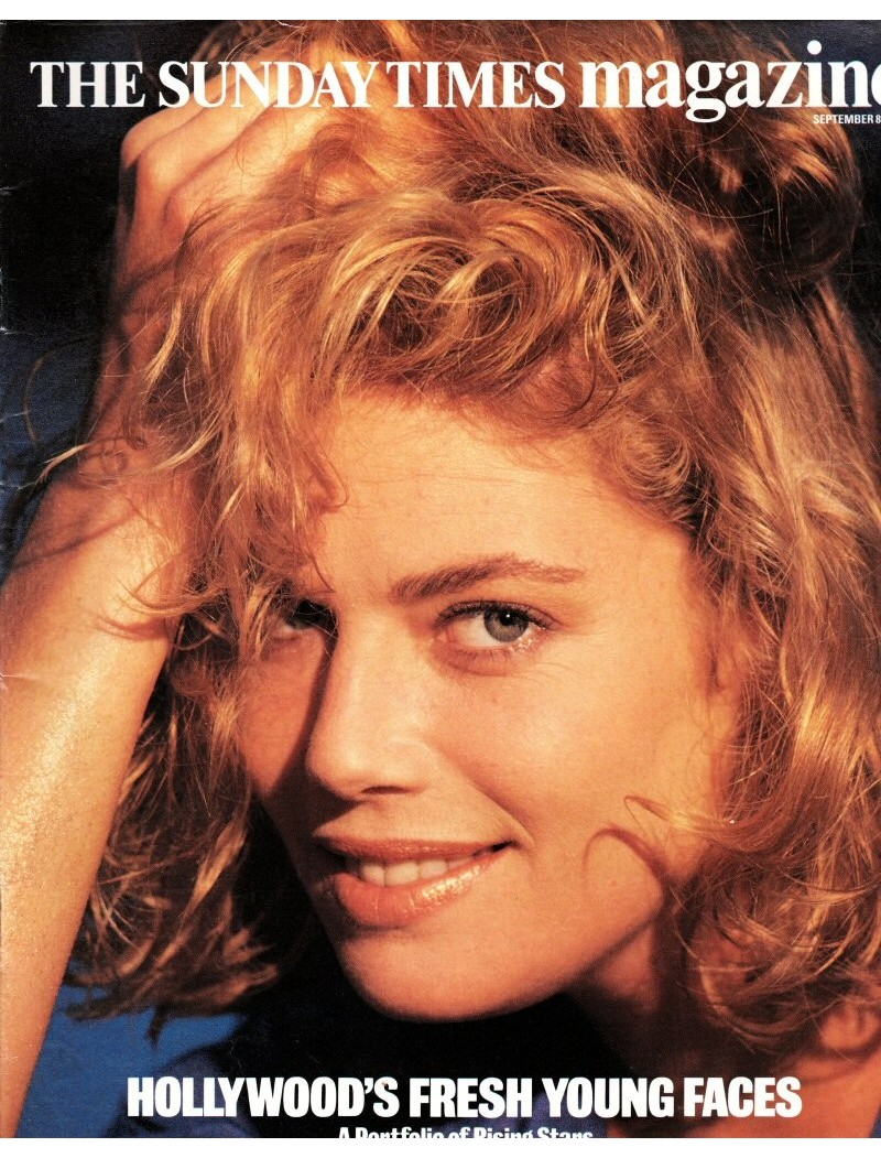 Sunday Times Magazine 1984 8th September 1985 Kelly McGillis Kelly Lebrock Rebecca Demornay Sunday Times Magazine 1984 8th September 1985 Kelly McGillis Kelly Lebrock Rebecca Demornay