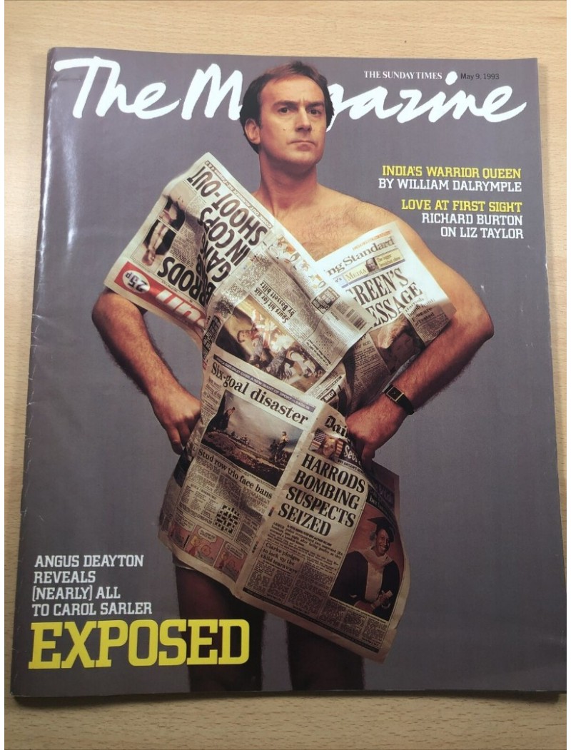 Sunday Times Magazine 1993 9th May 1993 Angus Deayton Liz Taylor Richard Burton Dolores Chaplin