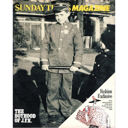 Sunday Times Magazine 1983 9th October 1983 J F Kennedy Salvation Army Hells Angels Pierre Cardin