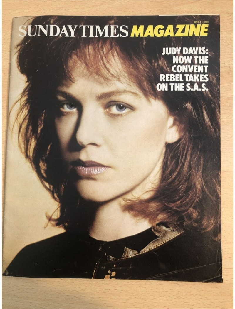 Sunday Times Magazine 1982 11th April 1982 Judy Davis Chris Foss Burberrys AI