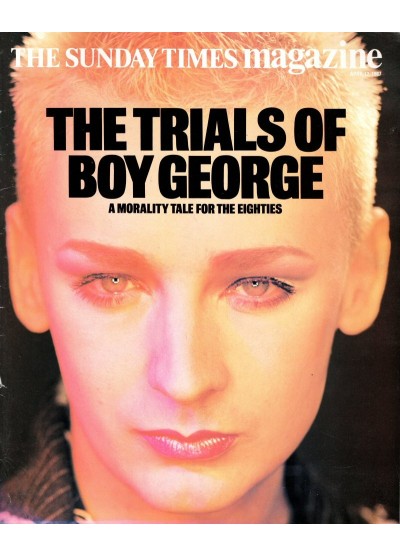 Sunday Times Magazine 1987 12th April 1987 Boy George Catherine Deneuve