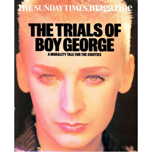 Sunday Times Magazine 1987 12th April 1987 Boy George Catherine Deneuve
