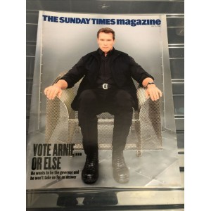Sunday Times Magazine 2003 13th July 2003 Arnold Schwarzenegger Monet Lusy Pleasence 