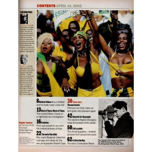 Sunday Times Magazine 14th April 2002 Kylie Minogue Ingrid Bergman