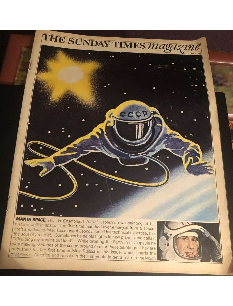 Sunday Times Magazine 14th July 1968 Tiny Tim Beatles Apollo Space Alexei Leonov Moon Landings