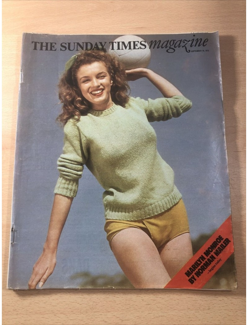 Sunday Times Magazine 1973 16th September 1973 Marilyn Monroe Gore Vidal Don McCullin Margaret Thatcher