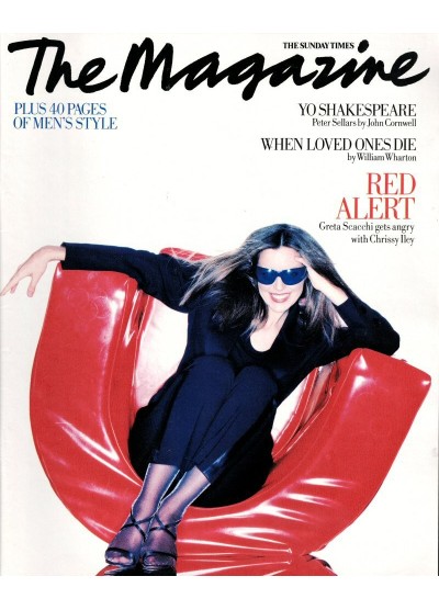 Sunday Times Magazine 1994 16th October 1994 Greta Scacchi Sting Peter Sellars Miuccia Prada William Wharton