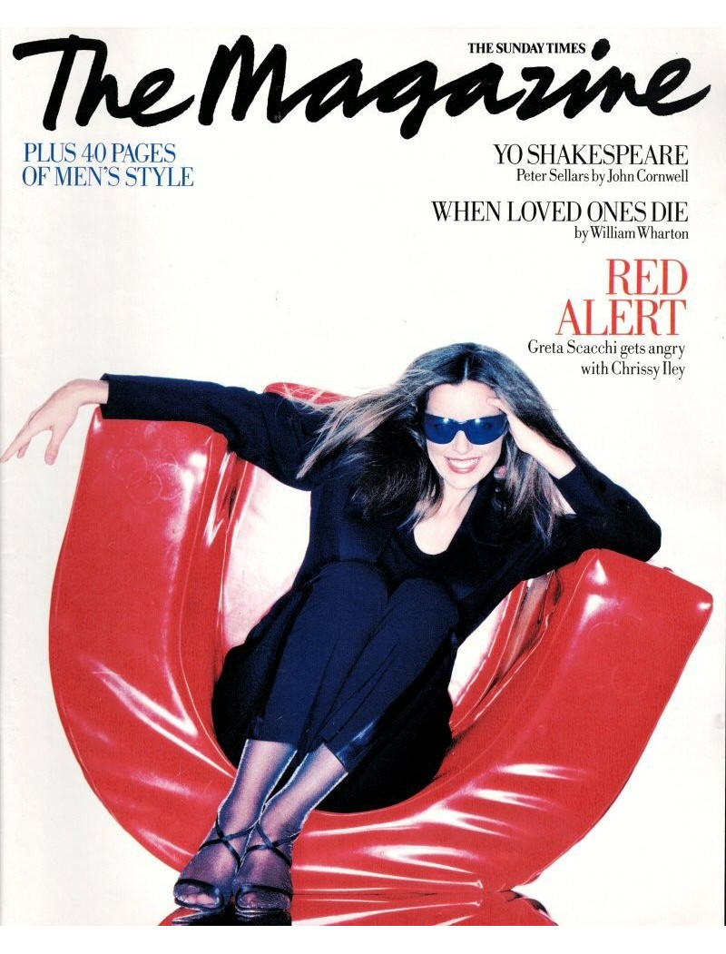 Sunday Times Magazine 1994 16th October 1994 Greta Scacchi Sting Peter Sellars Miuccia Prada William Wharton Sunday Times Magazine 1994 16th October 1994 Greta Scacchi Sting Peter Sellars Miuccia Prada William Wharton