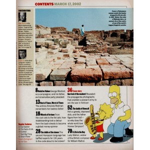 Sunday Times Magazine 2002 17th March 2002 Simpsons Homer Vietnam War Cassius Henry Amanda Redman Skateboarding