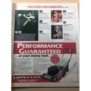 Sunday Times Magazine 1992 17th May 1992 Marlene Dietrich Wonderbra Rene Magritte Waynes World