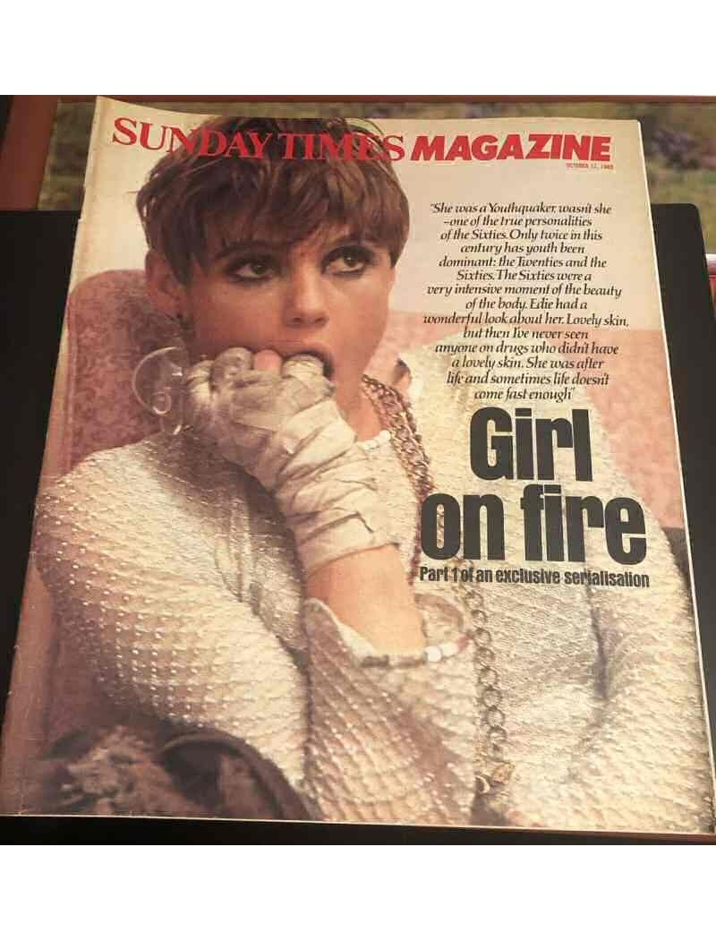 Sunday Times Magazine 1982 17th October 1982 Edie Sedgwick Laurence Olivier Vivien Leigh