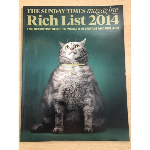 Sunday Times Magazine 2014 18th May 2014  Rich List Wealth Guide UK 