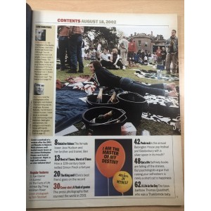 Sunday Times Magazine 2002 18th August 2002 Jess Hudson Simon Finch Elvis Babington House Festival