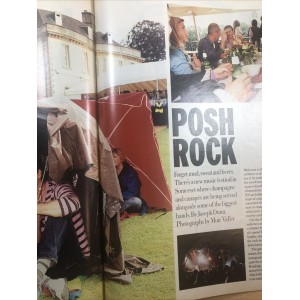 Sunday Times Magazine 2002 18th August 2002 Jess Hudson Simon Finch Elvis Babington House Festival