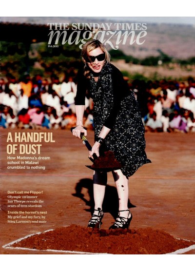Sunday Times Magazine 19th June 2011 MADONNA MICHAEL BALL ZOE BALL IAN THORPE KYLIE STIEG LARSSON