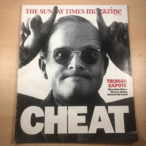 Sunday Times Magazine 1991 21st June 1992  Truman Capote Chris Cazenove Linda Evangelista
