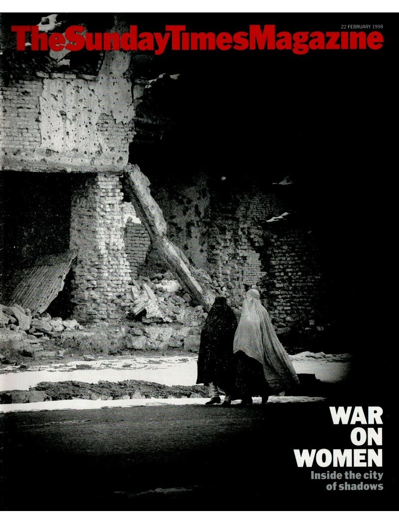 Sunday Times 22nd February 1998 Kabul Taliban ALL SAINTS Penny Vincenzi Enrico Sini Luzi Steve Moor