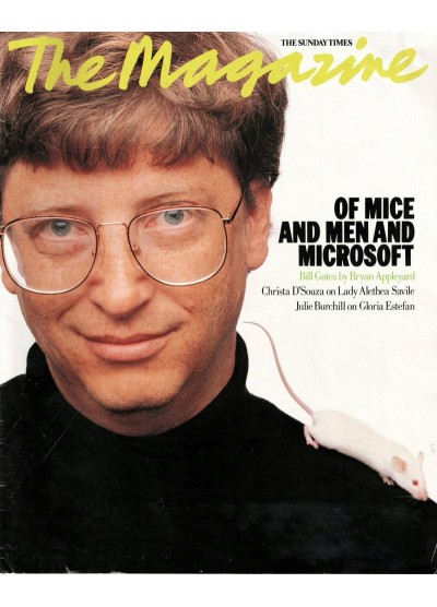 Sunday Times Magazine 1994 23rd October 1994 Bill Gates Gloria Estefan Julia Sawalha