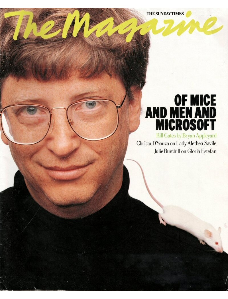 Sunday Times Magazine 1994 23rd October 1994 Bill Gates Gloria Estefan Julia Sawalha