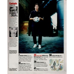 Sunday Times Magazine 24th August 1997 Adam Cooper David Beckham British Empire Roald Dahl Quentin Blake