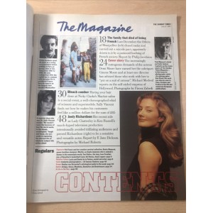 Sunday Times Magazine 1993 27th June 1993 Demi Moore Nicky Clarke Koo Stark Joely Richardson 