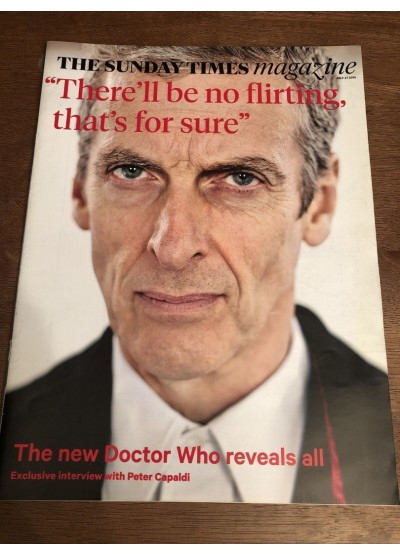 Sunday Times Magazine 2014 27th July 2014 Justin Bieber Peter Capaldi Dr Doctor Who Sarah Hensaw