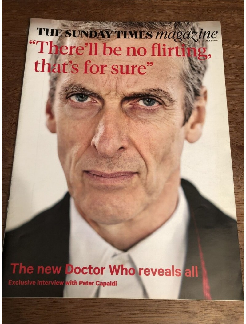 Sunday Times Magazine 2014 27th July 2014 Justin Bieber Peter Capaldi Dr Doctor Who Sarah Hensaw