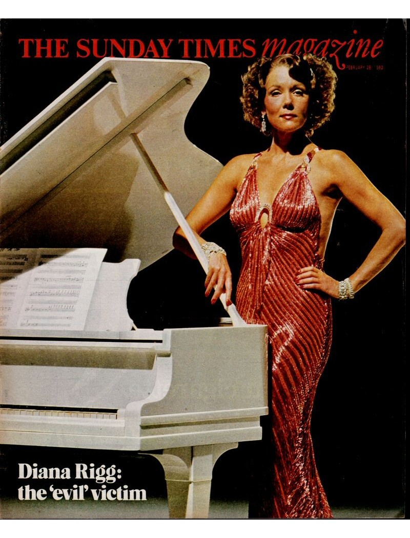 Sunday Times Magazine 28th February 1982 Diana Rigg Sunday Times Magazine 28th February 1982 Diana Rigg
