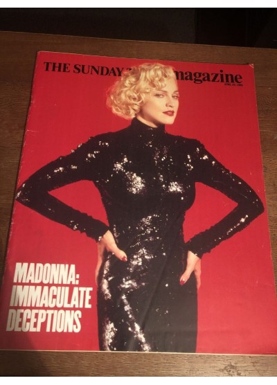 Sunday Times Magazine 1990 29th April 1990 Madonna Joss Ackland Rosemary Conley