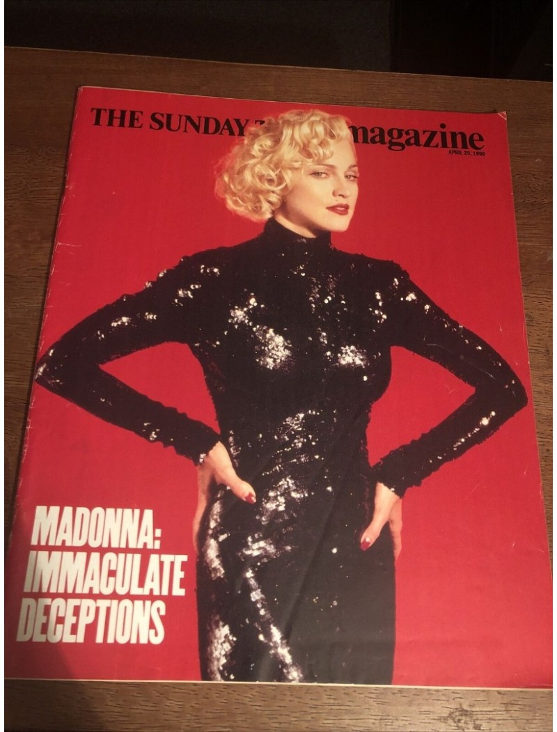 Sunday Times Magazine 1990 29th April 1990 Madonna Joss Ackland Rosemary Conley
