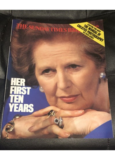 Sunday Times Magazine 1989 30th April 1989 Margaret Thatcher Lord Montagu Christine Ockrent