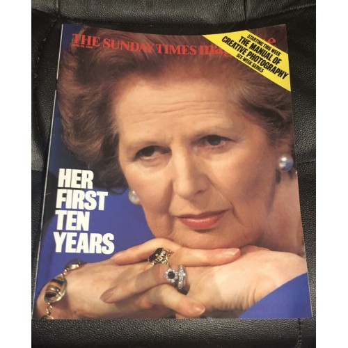 Sunday Times Magazine 1989 30th April 1989 Margaret Thatcher Lord Montagu Christine Ockrent