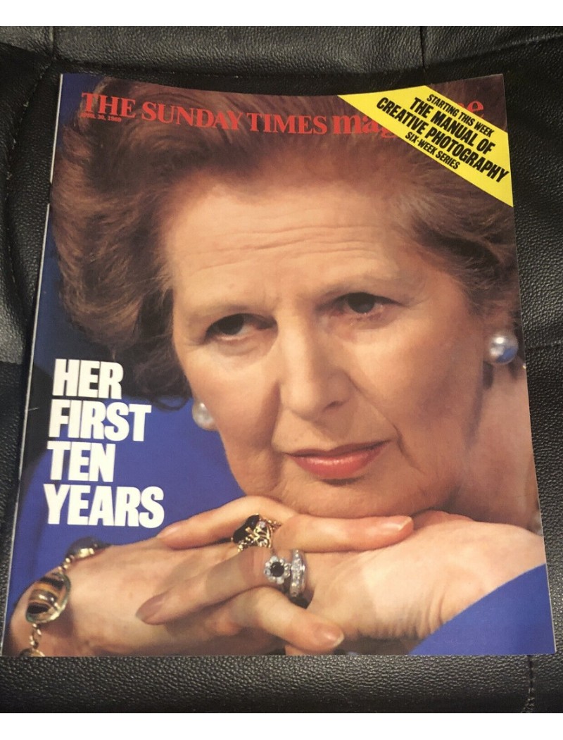 Sunday Times Magazine 1989 30th April 1989 Margaret Thatcher Lord Montagu Christine Ockrent