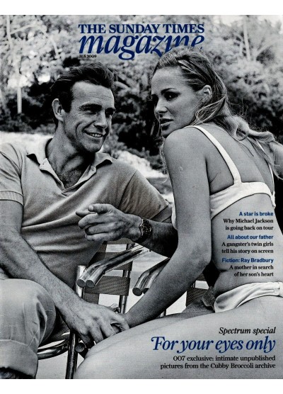 Sunday Times Magazine 31st May 2009 007 JAMES BOND SEAN CONNERY MICHAEL JACKSON NATASHA KAPLINSKY
