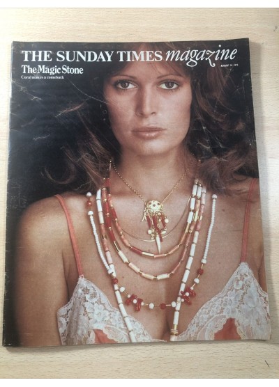 Sunday Times Magazine 31st August 1975 Coral Fashion Audi Emma Tennant Royal Navy John Nash