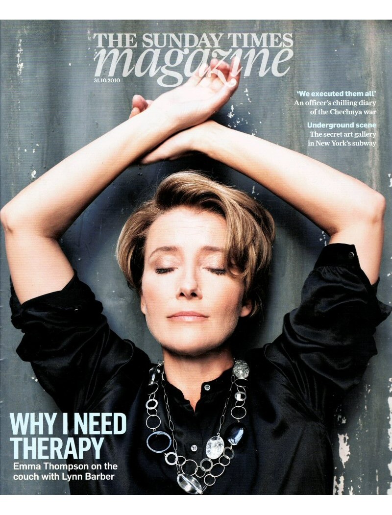 Sunday Times Magazine 2010 31st October 2010 Emma Thompson Chechnya Frankie Sandford