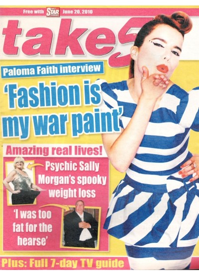 Take 5 Magazine 20th June 2010 2 pages Paloma Faith Mitch Winehouse JLS Marvin