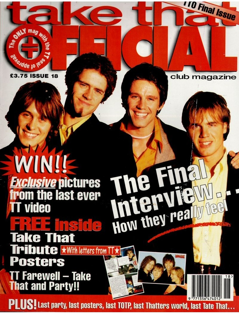 Take That Official Fan Club Magazine No. 18