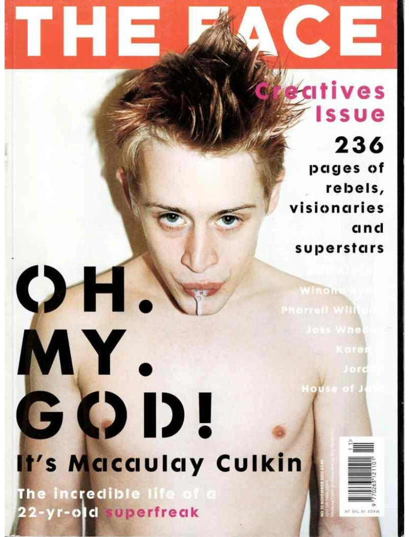 The Face Magazine 2002 November 2002 Macaulay Culkin Pharrell Williams Winona Ryder