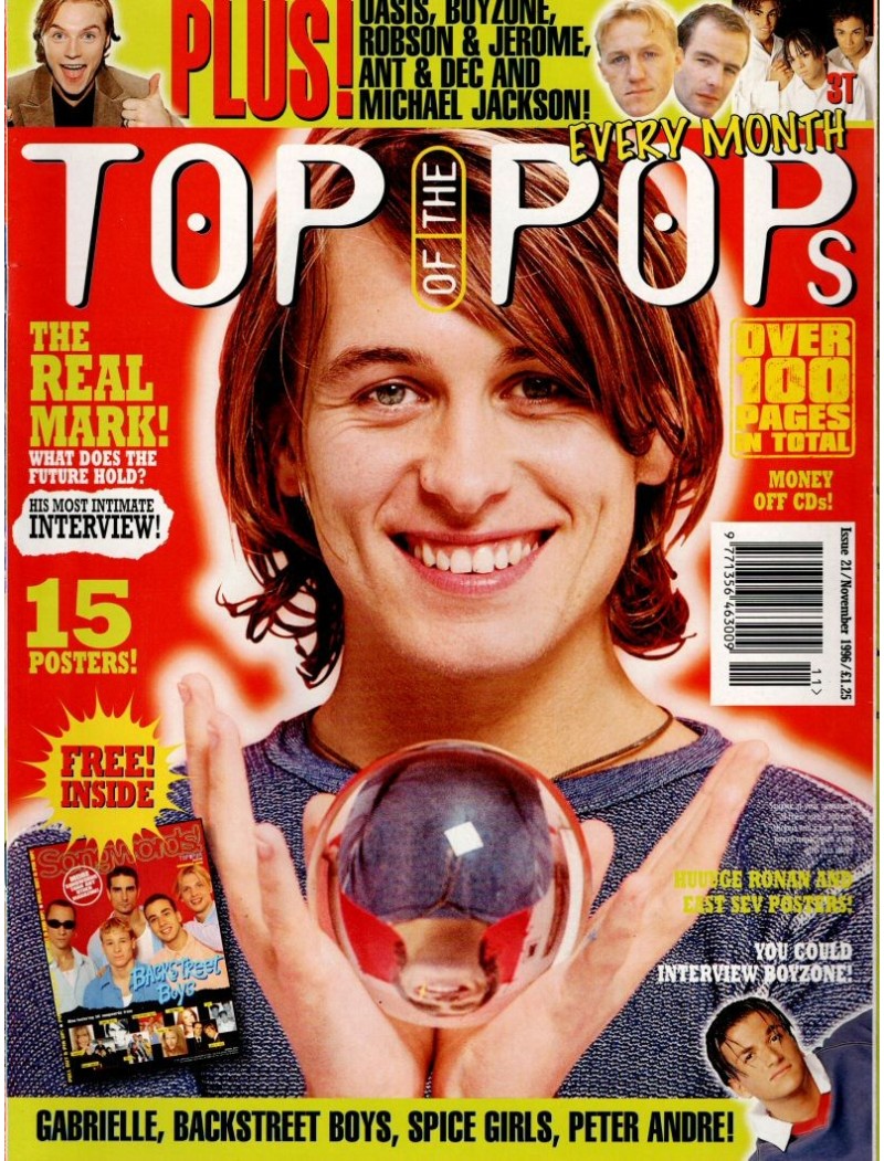 Top of the Pops Magazine - Issue 21 - November 1996 Top of the Pops Magazine - Issue 21 - November 1996