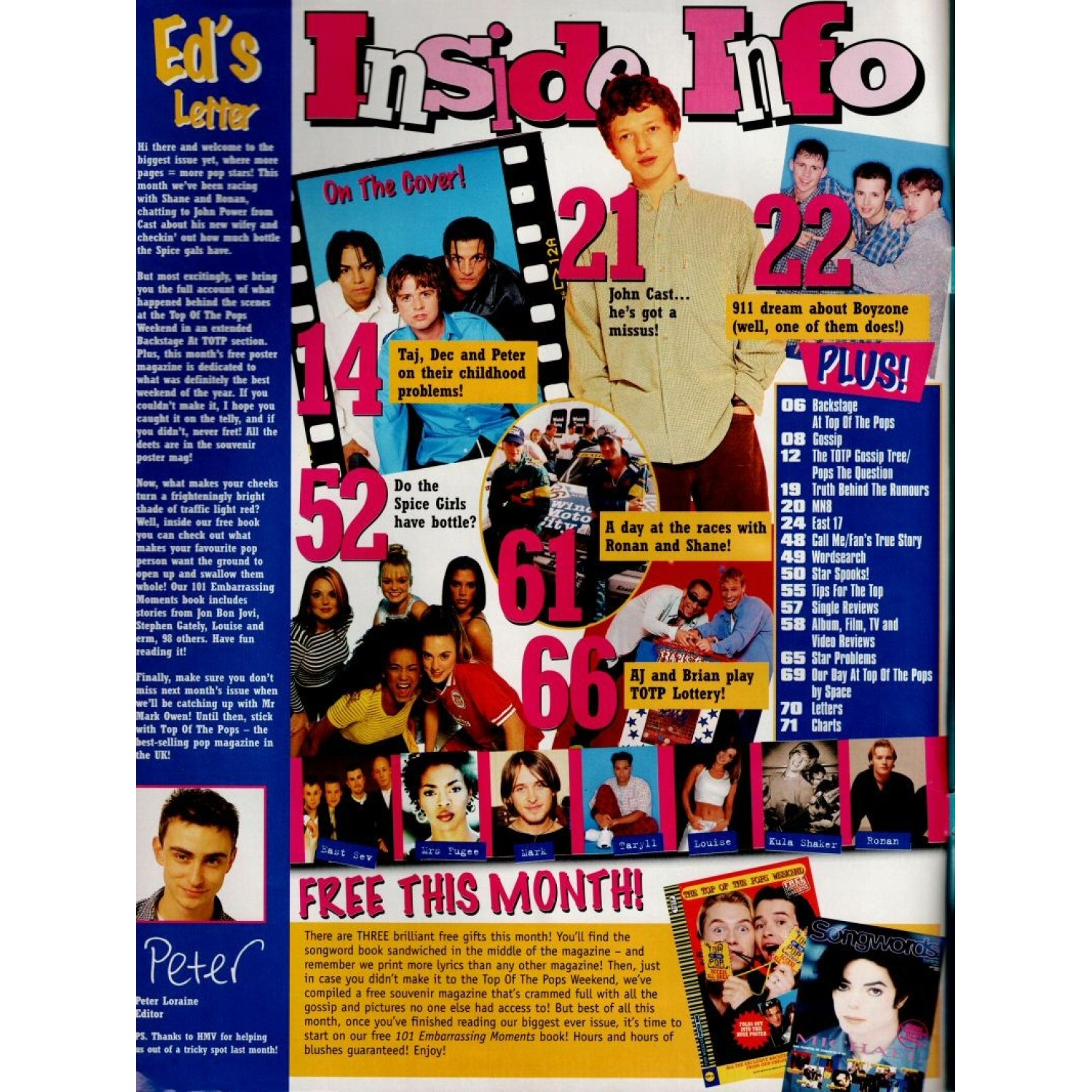 Top of the pops magazine october 1996