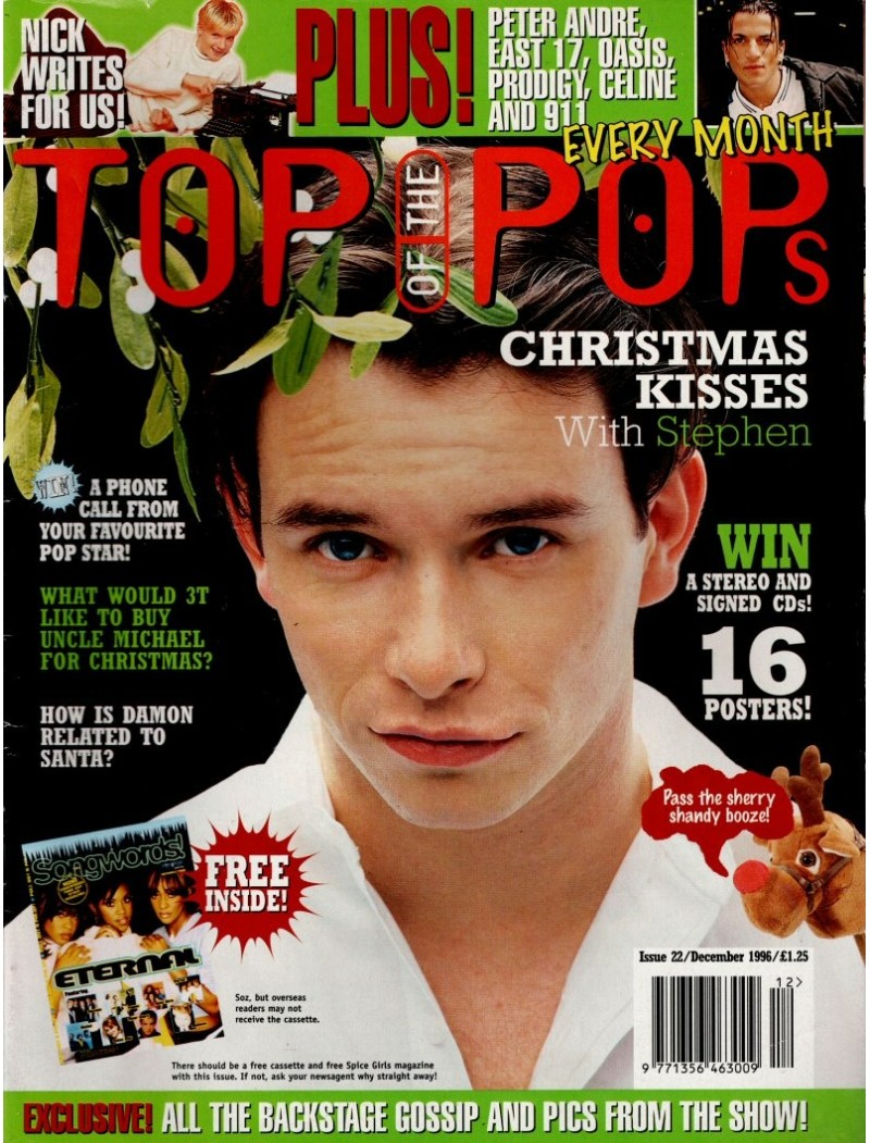 Top of the Pops Magazine December 1996 Stephen Gately