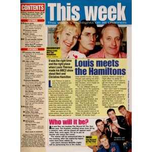 TV Choice Magazine 8th December 2001 Letitia Dean