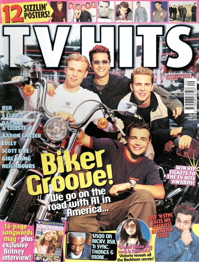 TV Hits Magazine - 133 - September 2000 A1 Dane Bowers Joshua Jackson S Club 7