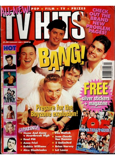 TV Hits Magazine - Issue 66 - February 1995 Boyzone cover