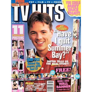 TV Hits Magazine - Issue 70 - June 1995 Dieter Brummer East 17 Laura Vazquez Brad Pitt Issue B